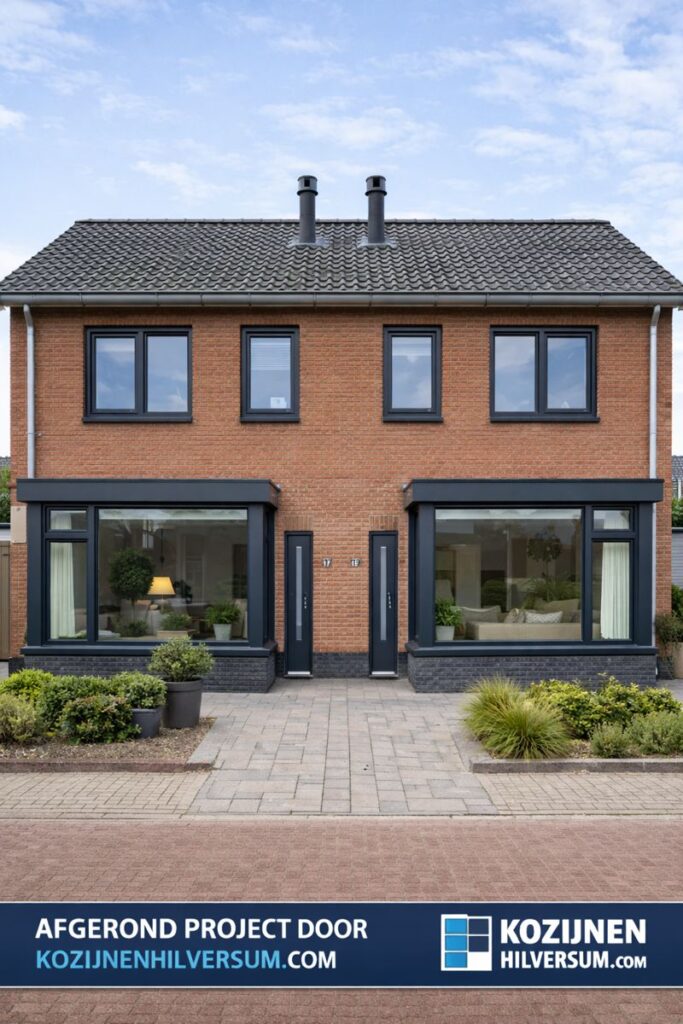 2 onder 1 kap woning met nieuwe kozijnen